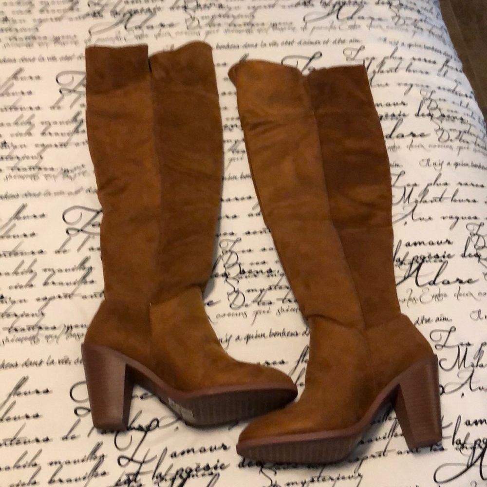 Women’s brown knee high boots